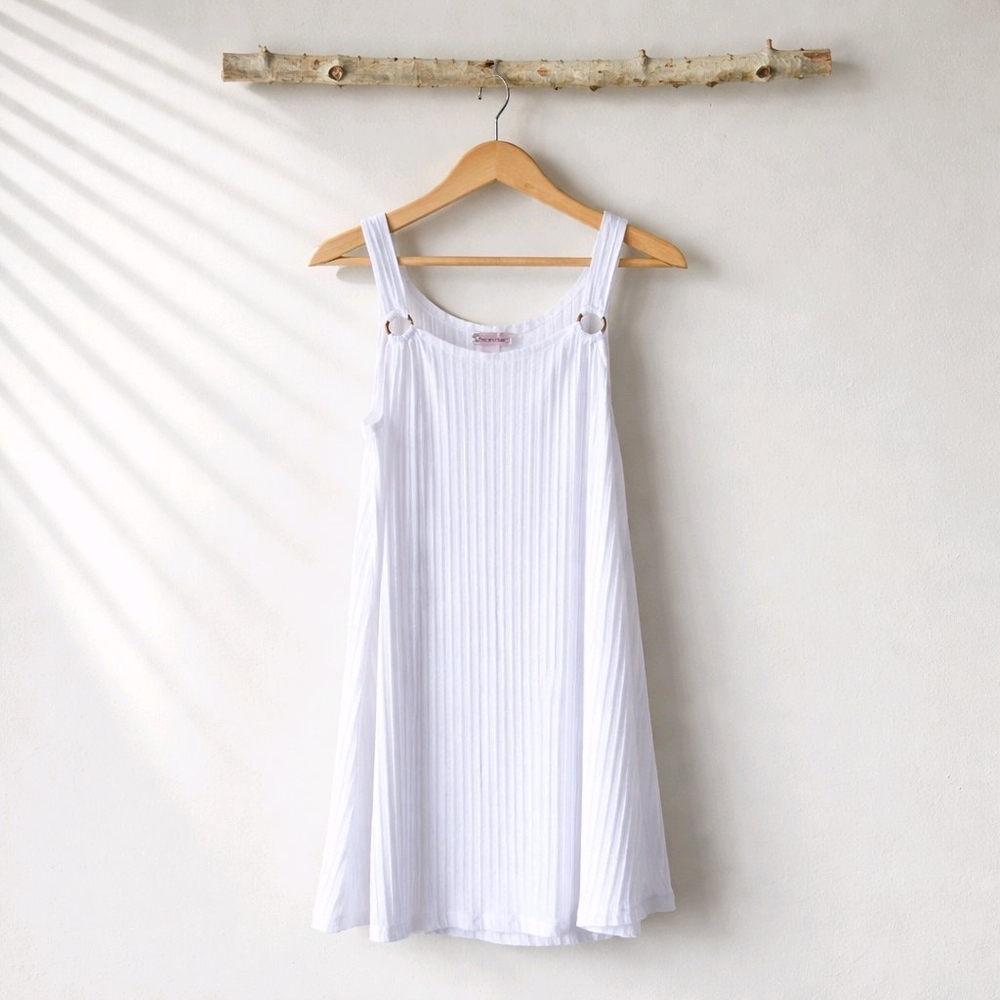 Pacific Beach White Sleeveless Summer Dress Size 1XL